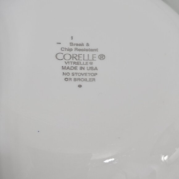 4 Corelle Black & White Soup Cereal Bowls 5.5" break chip resistant dishwasher - Picture 5 of 9